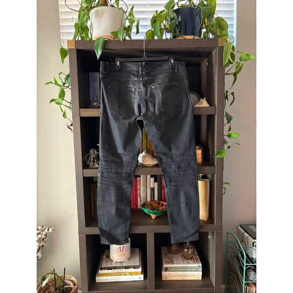 Saint Laurent Paris Washed Black Skinny Jeans Men’s Size 33 - Picture 2 of 8